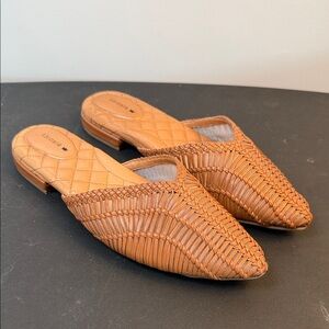 Birdies Women's Swan Leather Mule Mary Jane Flat